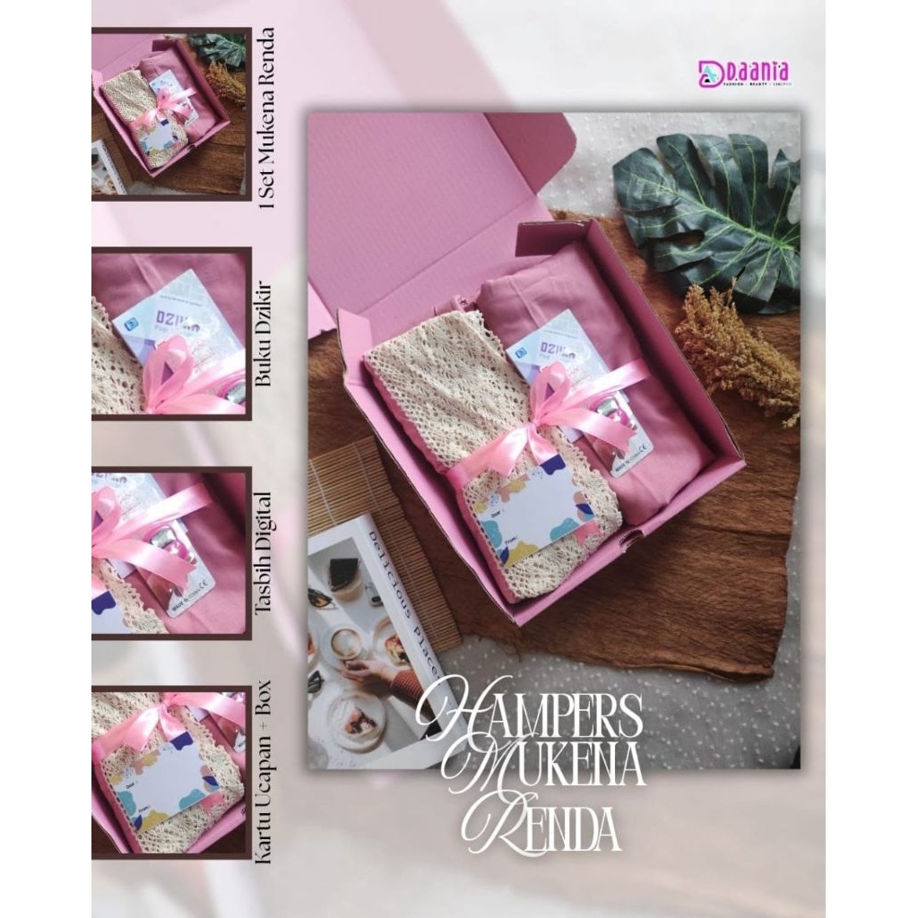 almira hampers box mukena jumbo polos renda