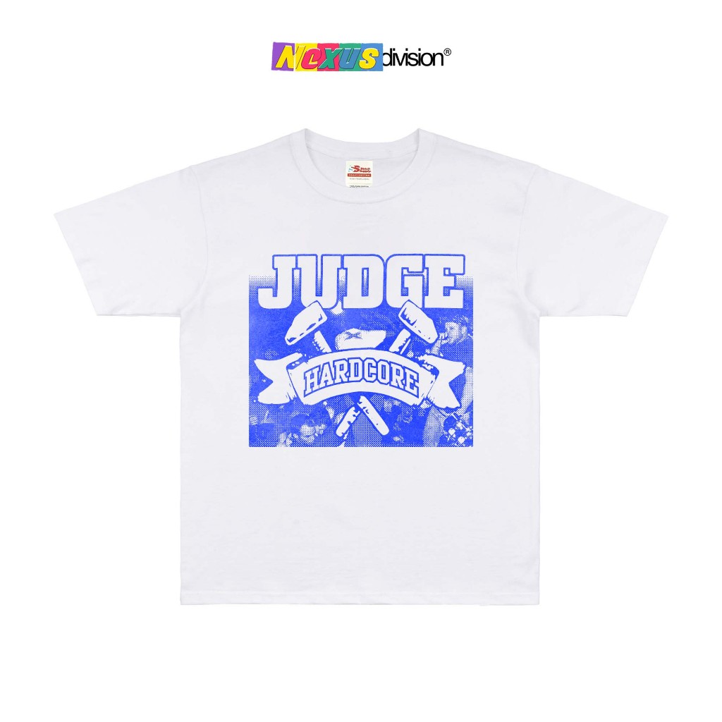 Judge - Judge Hardcore Tshirt White - Kaos Band Heavy Weight 16s