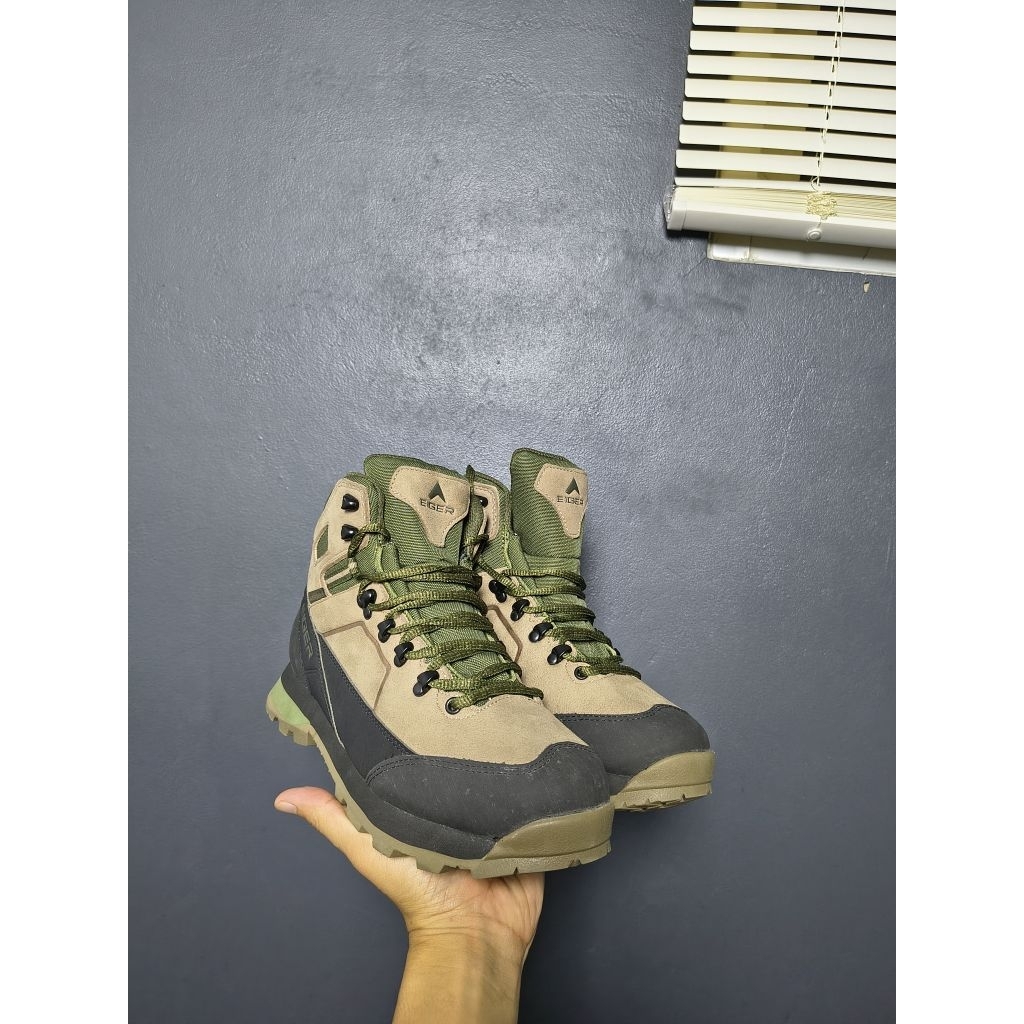 Sepatu Gunung Eiger Cayman Lite Original Kulit Microfiber Size 41