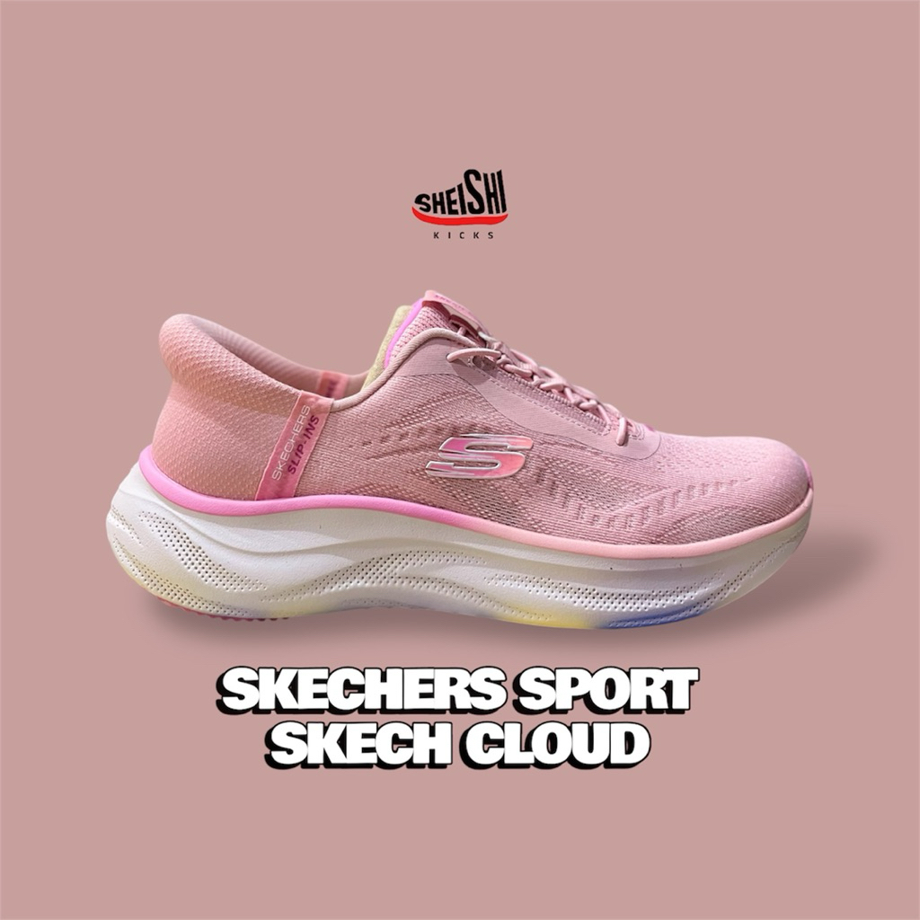 Sepatu Daily Wanita Skechers Cloud Perflectly Plus Pink
