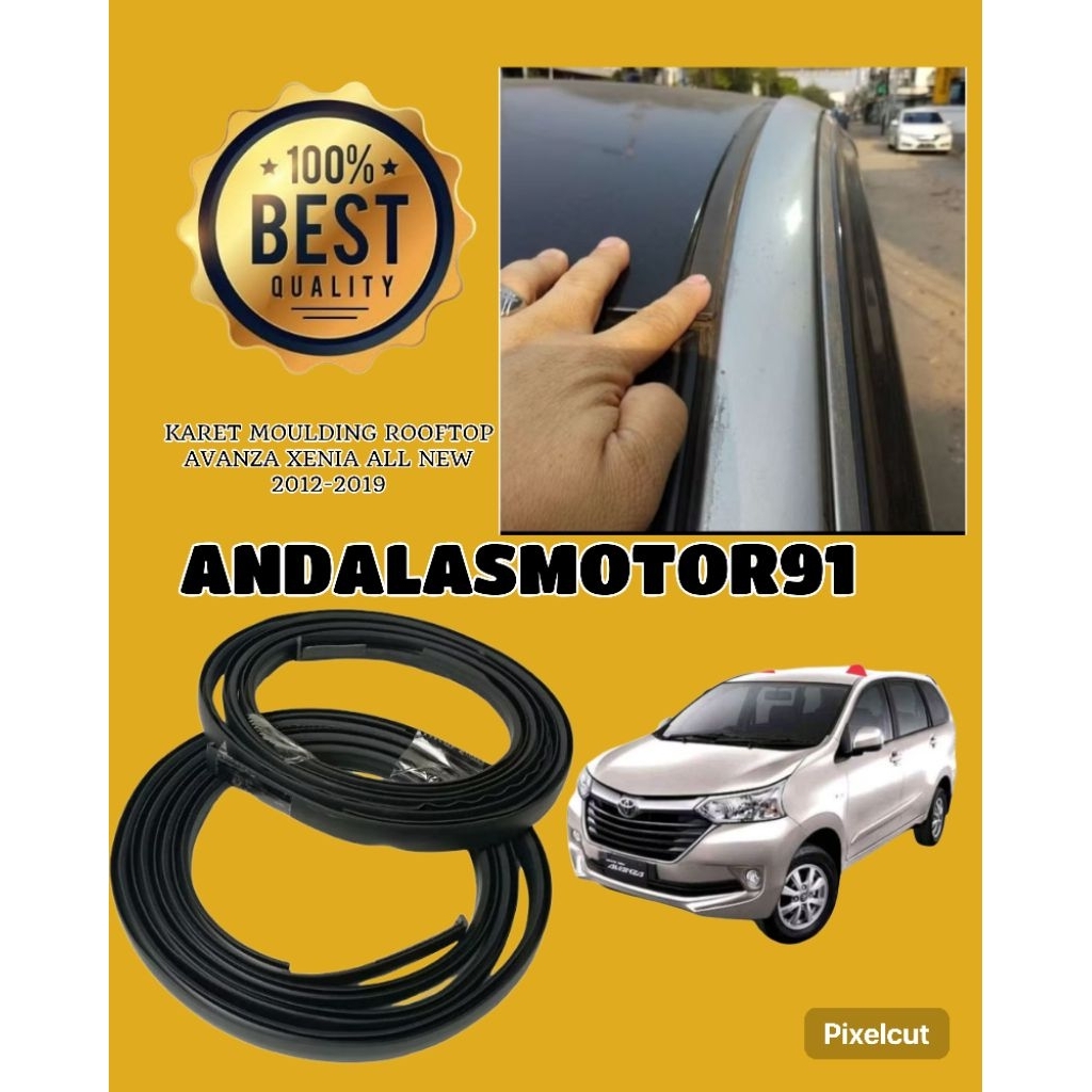 KARET MOUKDING ATAP ROOFTOP AVANZA XENIA 2012-2019 ORIGINAL