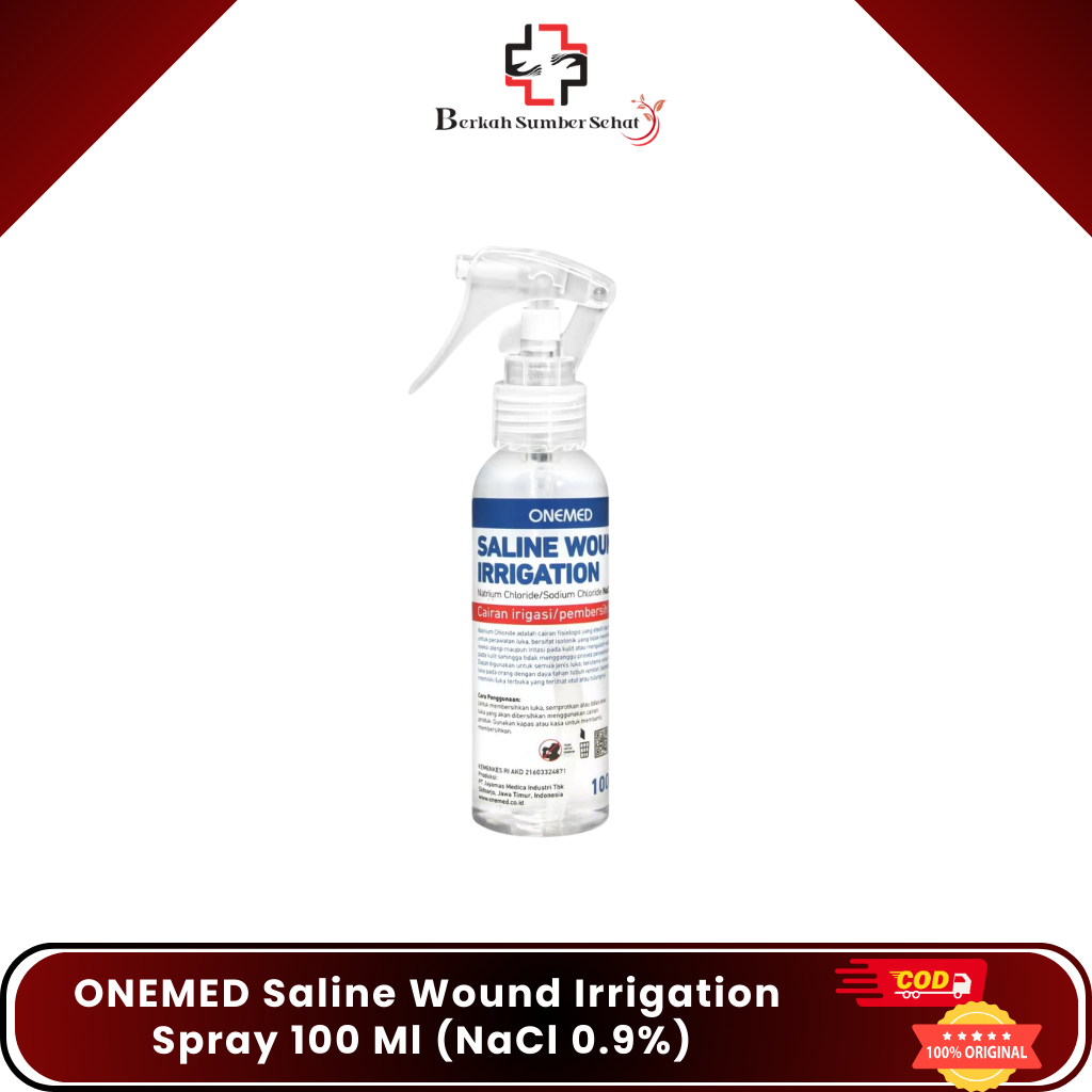 ONEMED Saline Wound Irrigation Spray 100 Ml (NaCl 0.9%) - Cairan Cuci Luka ONE MED