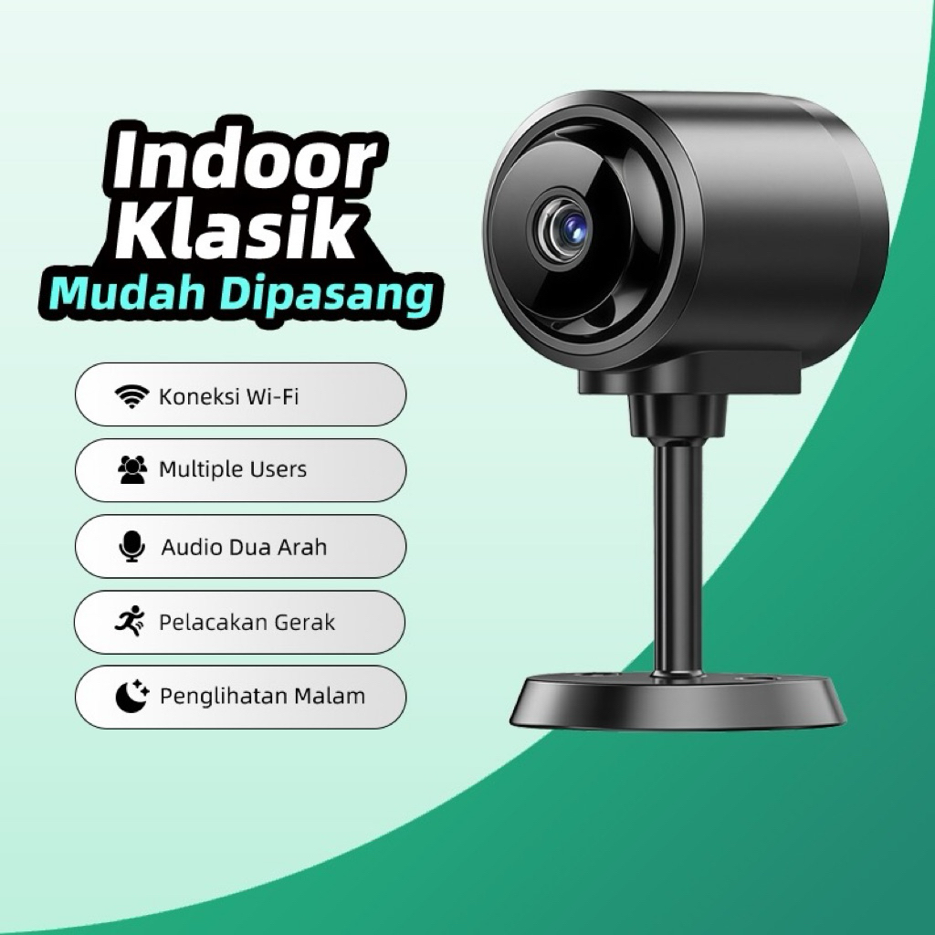 [Second] Kamera CCTV M5 Kamera Tersembunyi HD Kecil Wifi Suara Dua Arah Baterai Internal