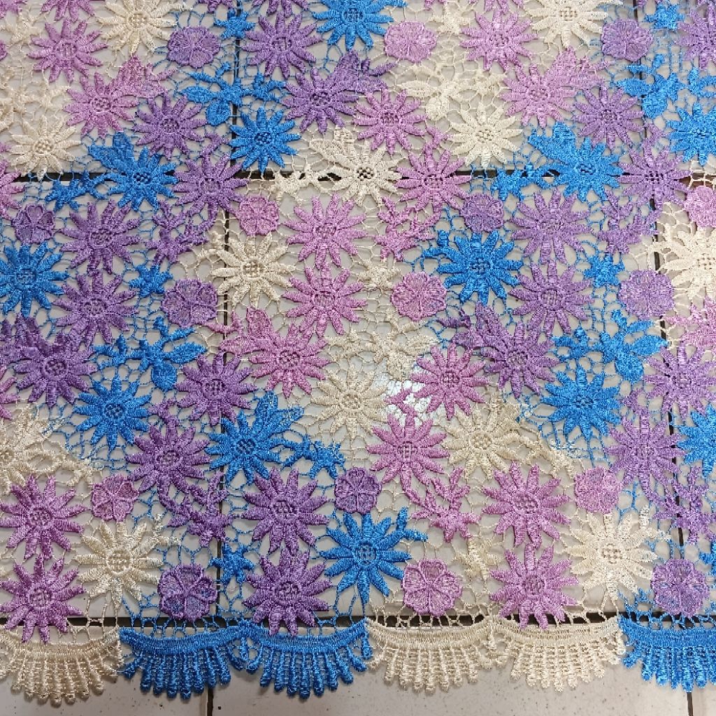 Kain Brokat Prada [0,5m] - kain brokat prada oki - bahan brokat prada motif - bahan brokat prada oki