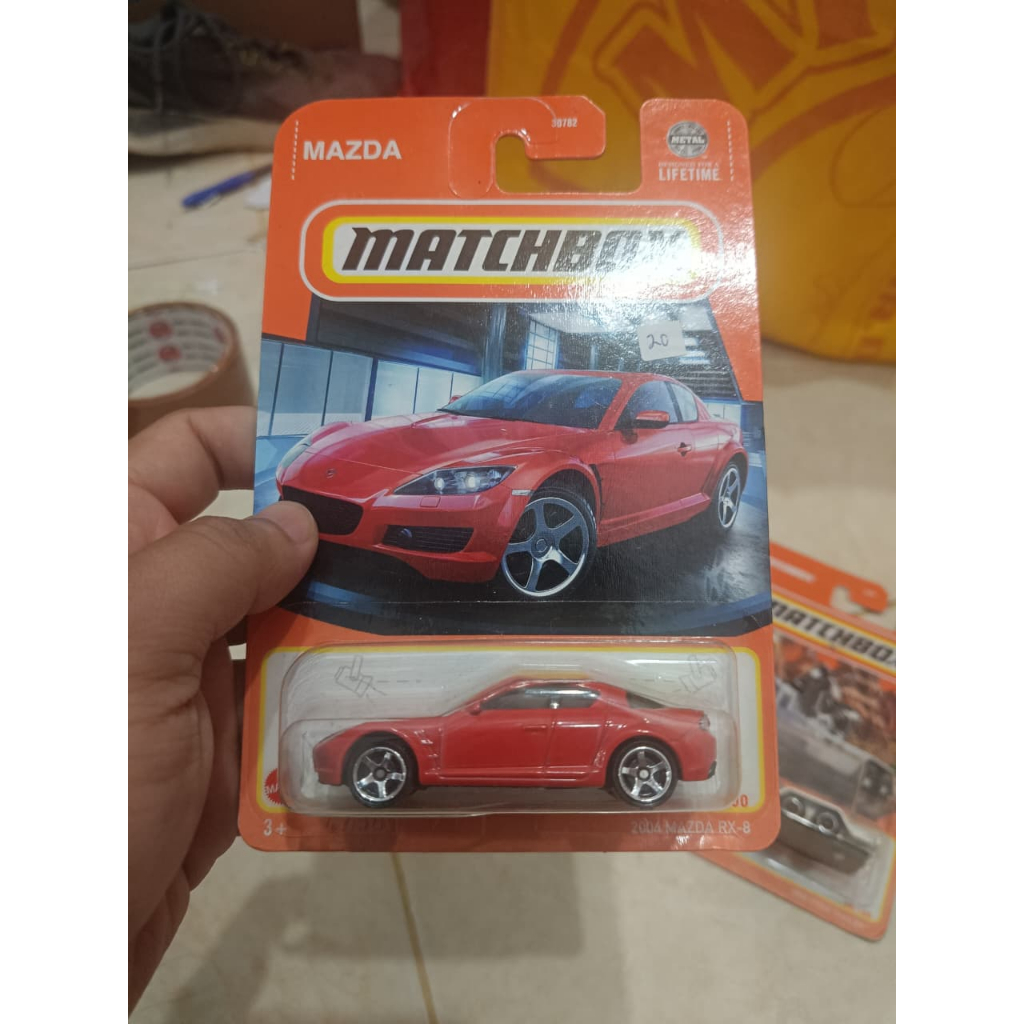 matchbox 2004 mazda rx-8 red colour diecast
