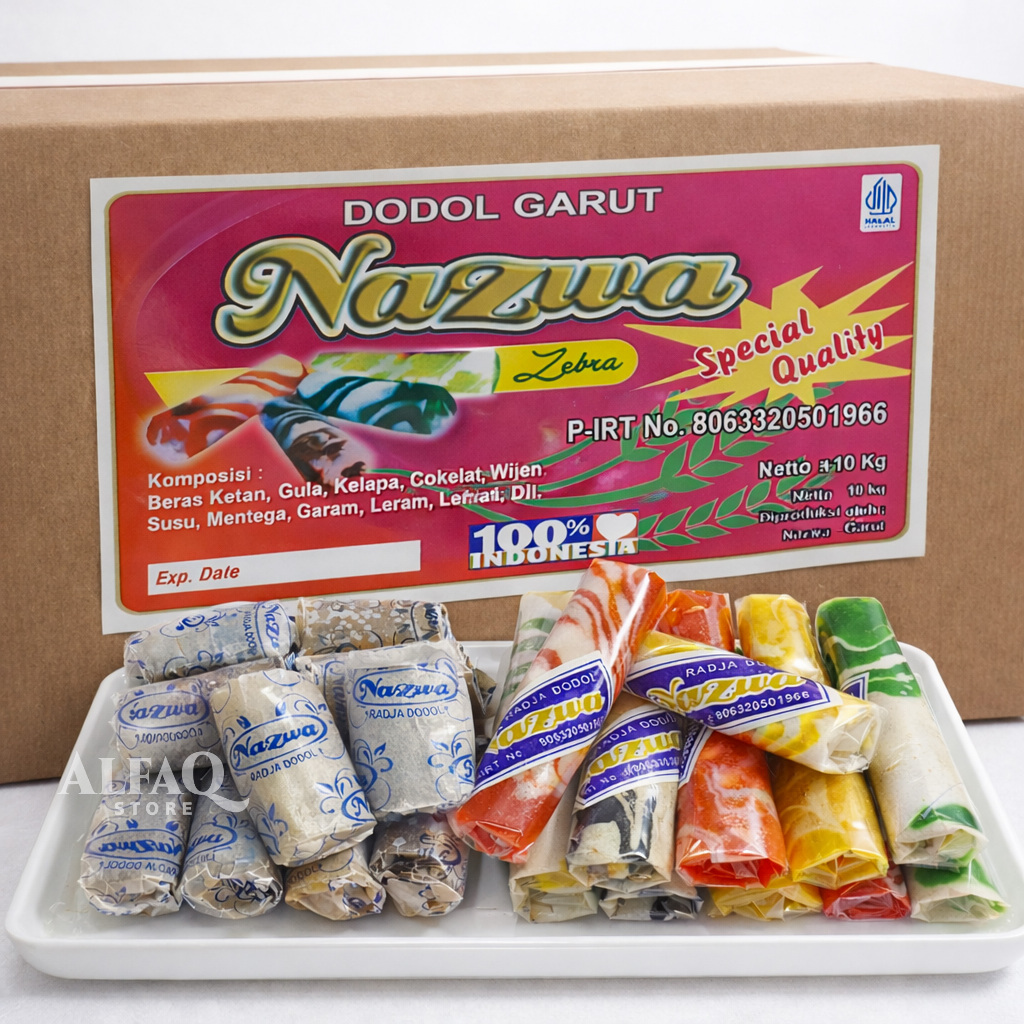 Dodol Garut asli Legit Kenyal grosir masih baru fresh dari pabrik ( 1 Dus Isi 10kg )