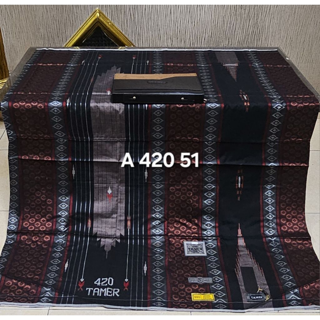 Sarung Tamer 420 Sutra - Limited Edition-Sutra Tamer 420 Asli - Kualitas Terbaik-Sarung Sutra Tamer 