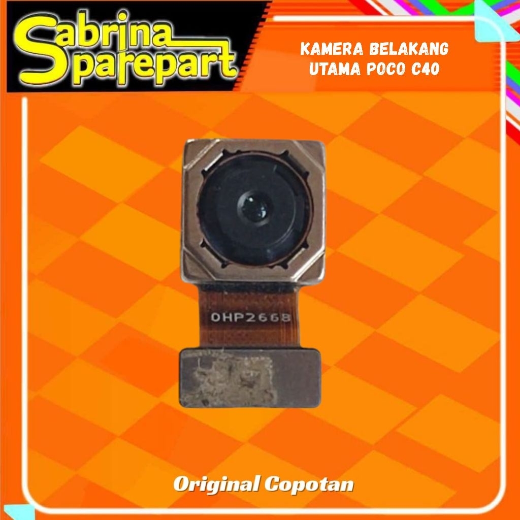 Kamera Belakang utama Poco C40 Second Original Copotan