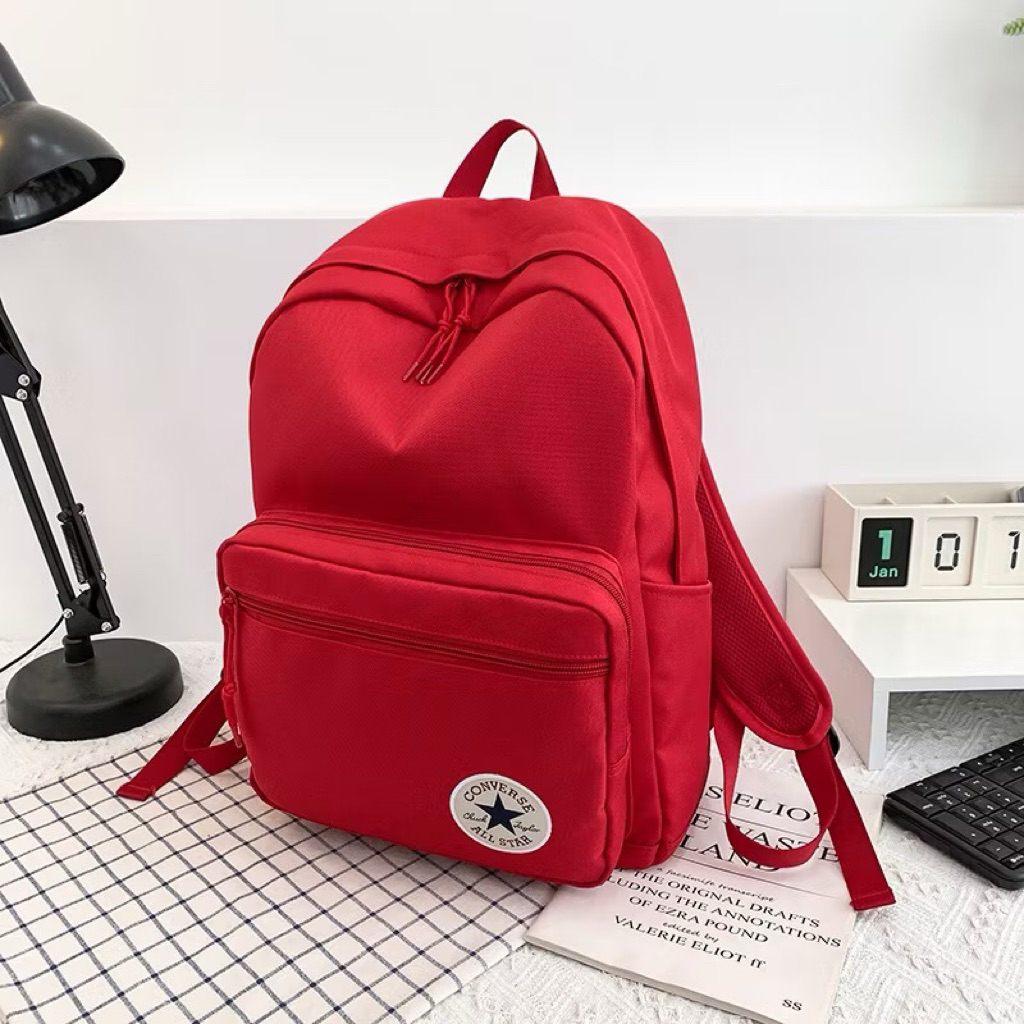 TAS RANSEL CONVERSE ALLSTAR RED || BACKPACK SEKOLAH KERJA