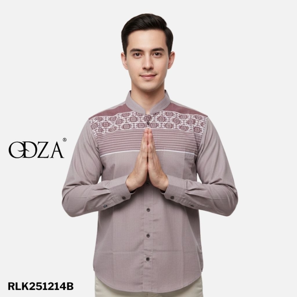 dusty pink kemko kemeja koko muslim pria