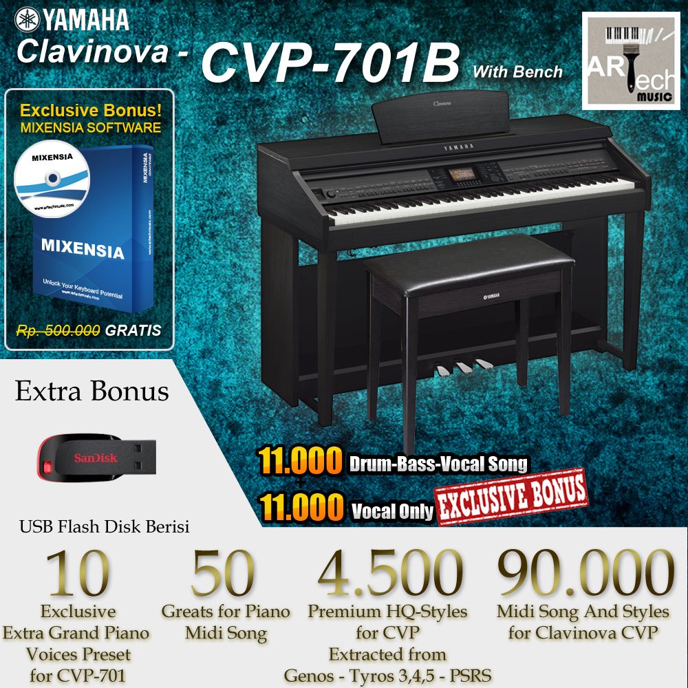 Yamaha Clavinova CVP 701 / CVP-701 / CVP701 B - Digital Piano