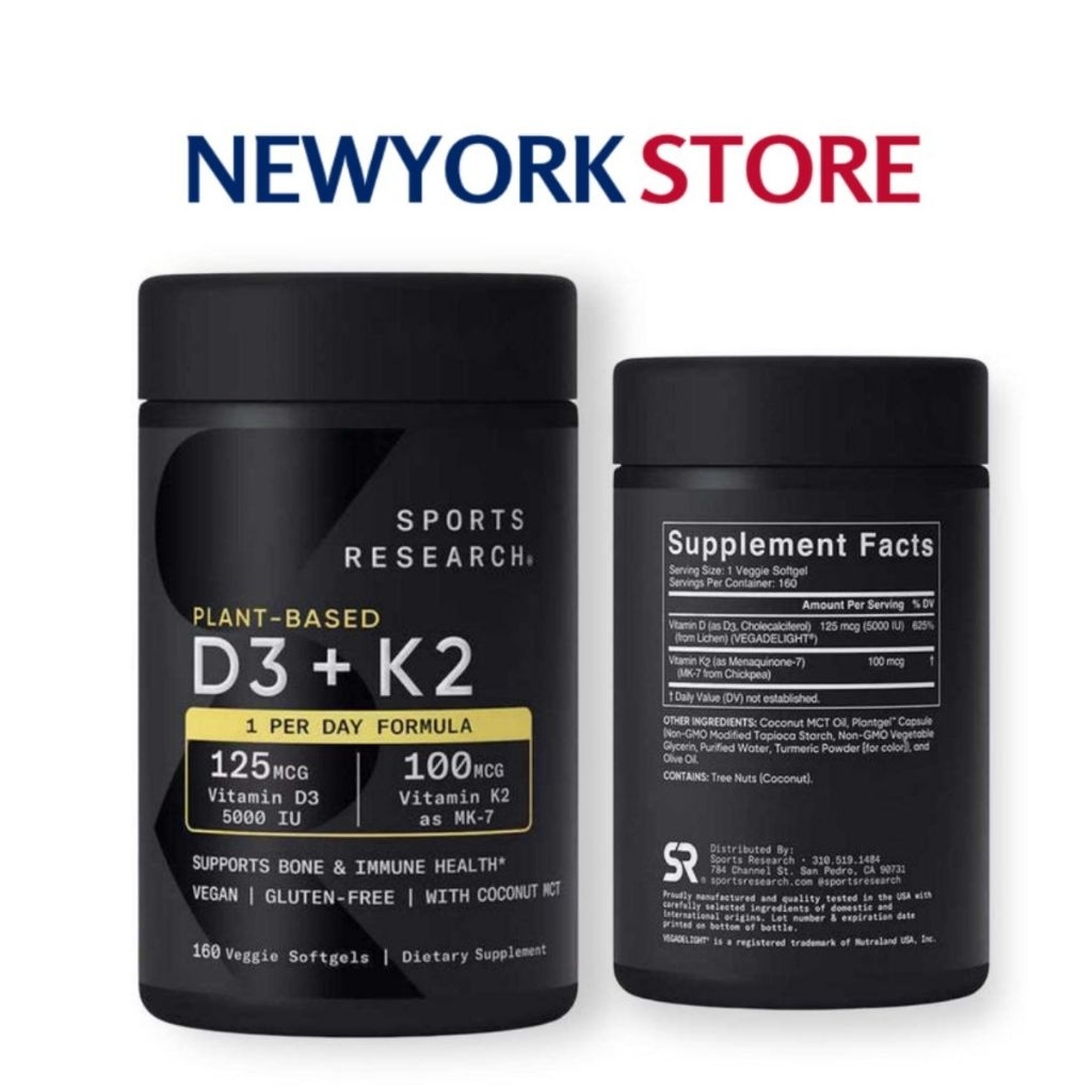 Sport Research Plant-Based D3 + K2 – Formula Premium Vegan untuk Nutrisi Tulang & Vitalitas Optimal