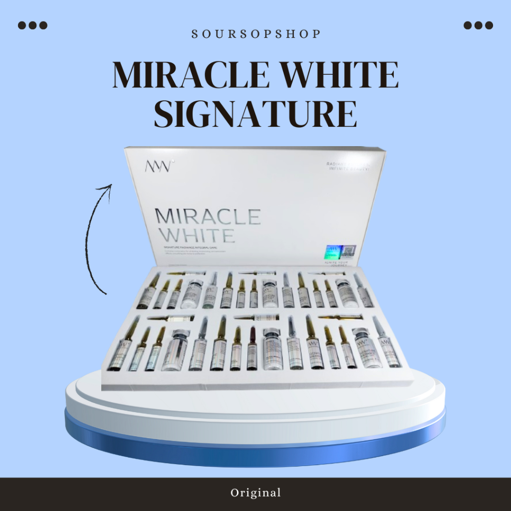 Miracle White Signature Box Original Ready Stock MW White