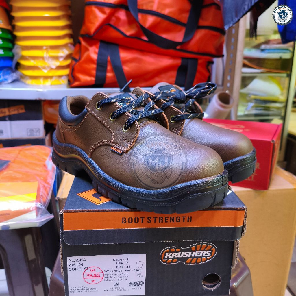 Sepatu Safety "KRUSHERS ALASKA" Original Safety Shoes  Krushers Alaska