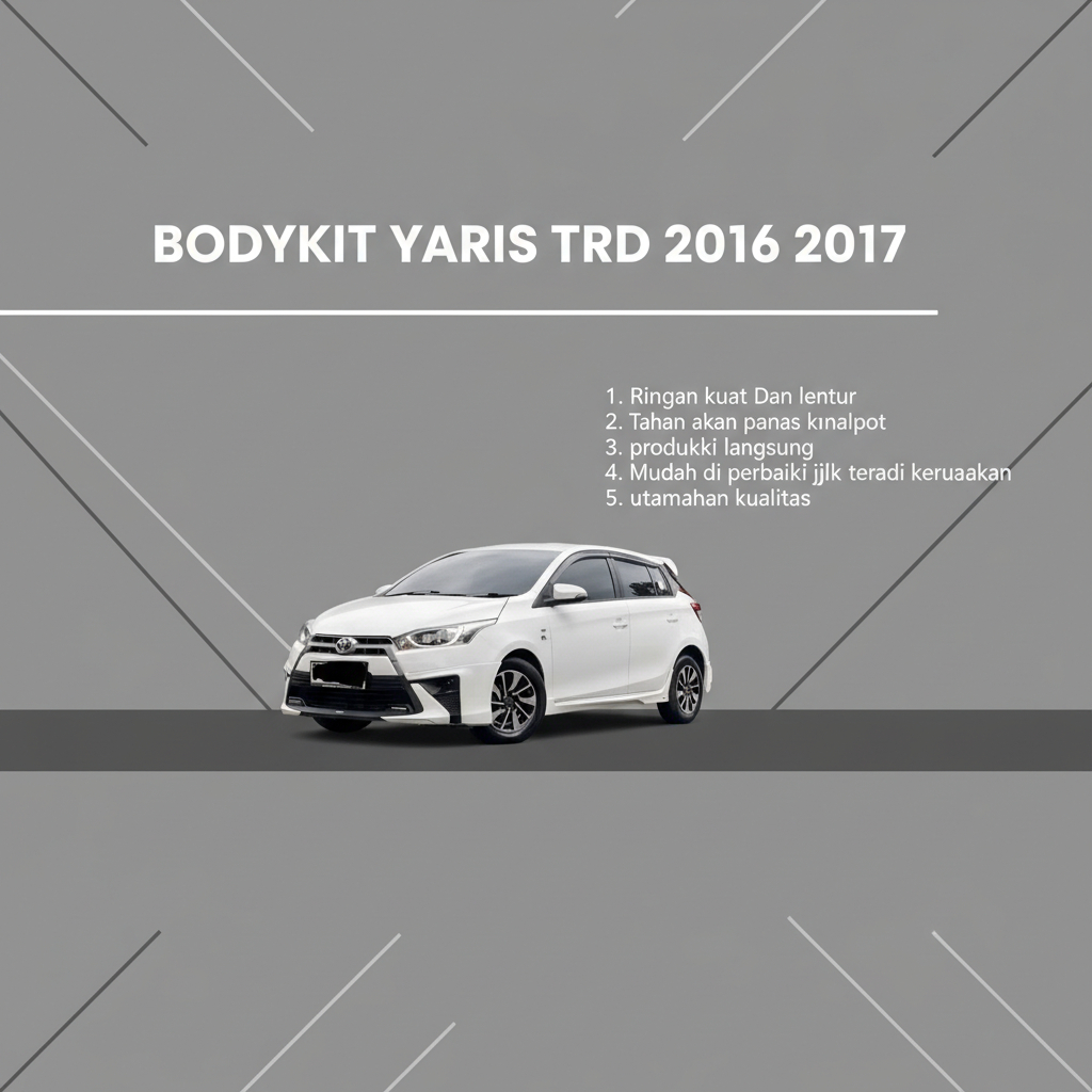 bodykit Toyota yaris LELE TRD 2016 2017 BODY KIT YARIS TRD