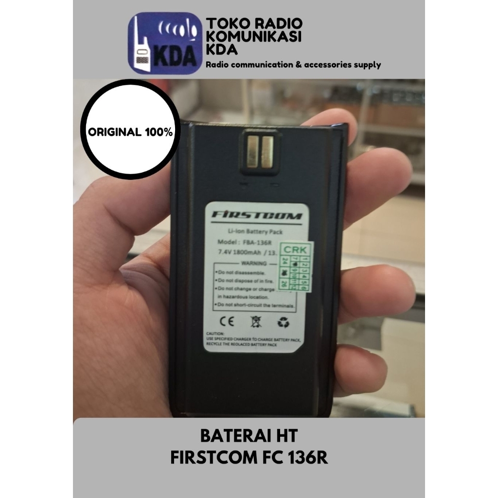 BATERAI HT FIRSTCOM FC-136R ORIGINAL | FBA136R | BATTERAI UNTUK HT FIRSTCOM FC136R | BATTERAI HT FIR