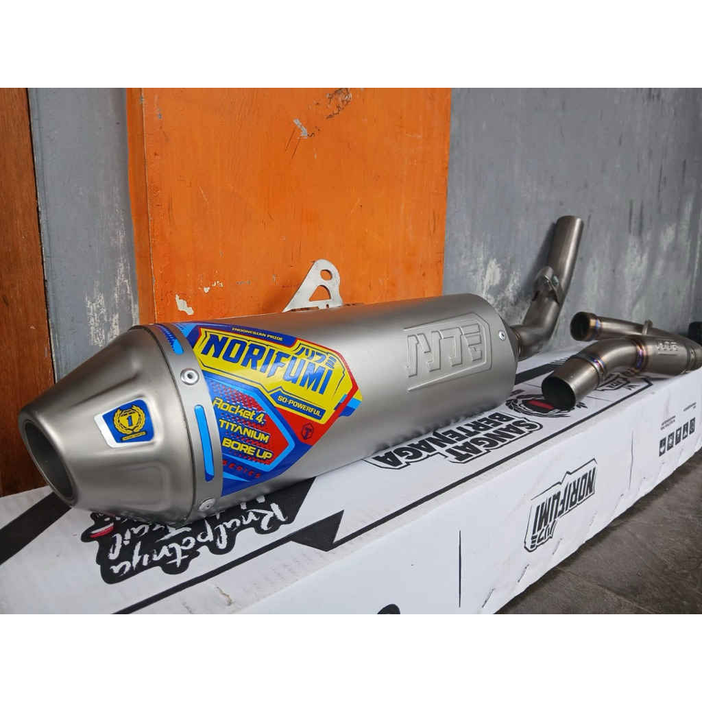 NORIFUMI PROMO ROCKET 4 TITANIUM STANDAR DAN BORE UP KLX 150