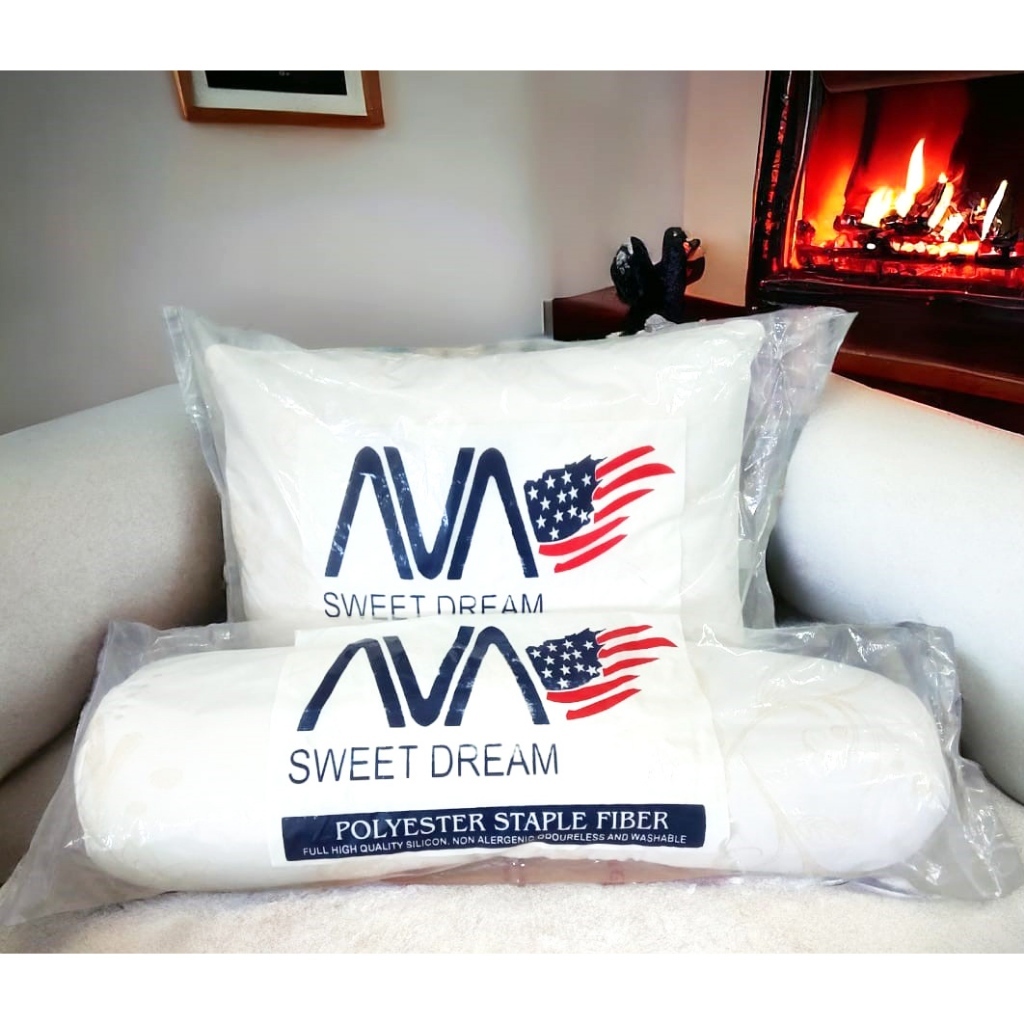 COD Bos BTL Bantal Guling Premium High Quality Hotel Super Empuk Isi Dakron Ada Resleting