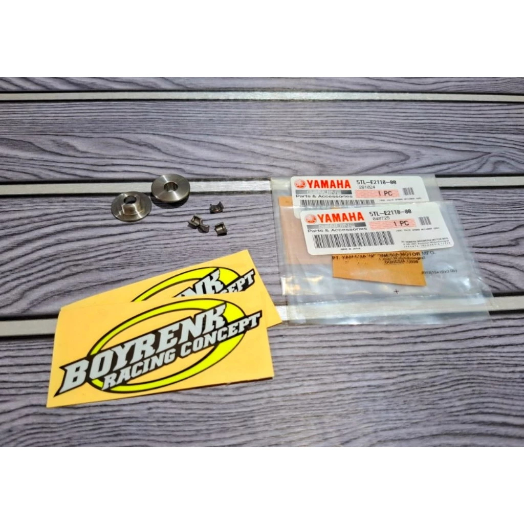 RETAINER TITANIUM TOPI KLEP SAJA BAHAN TITANIUM UNTUK KLEP BATANG 5MM -BOYRENK