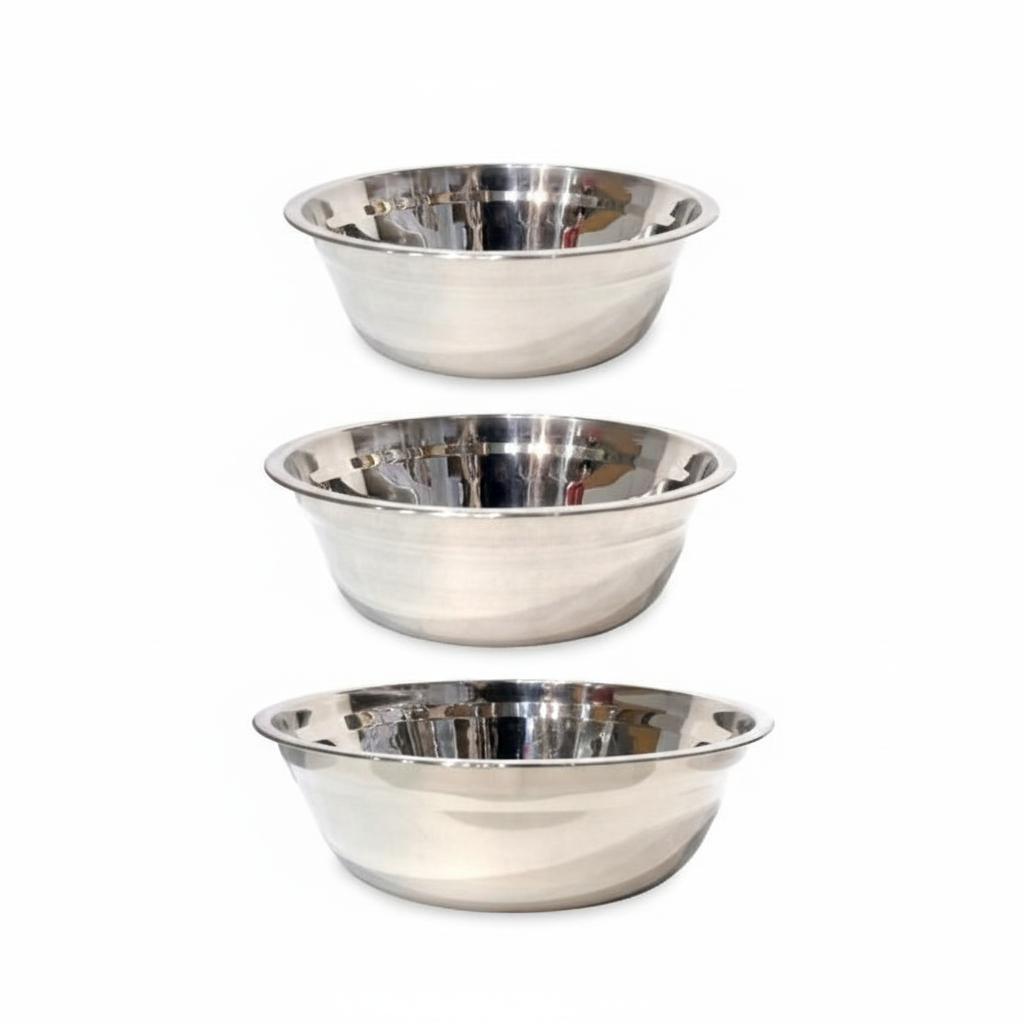 Baskom Stainless Steel Tebal & Jumbo - Mixing Bowl untuk Dapur MBG