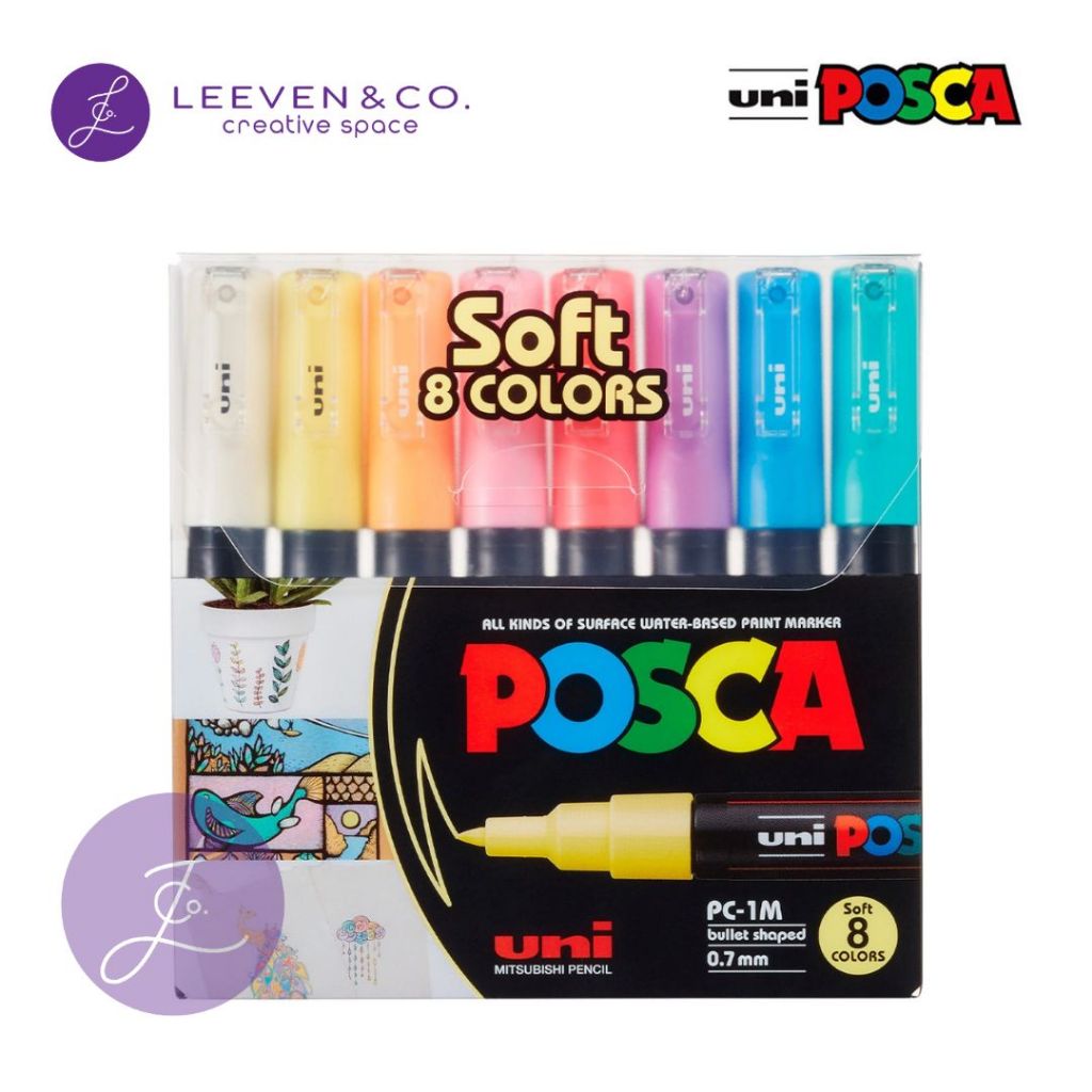 UNI POSCA PAINT MARKER SET PC-1M / PC-3M / PC-5M