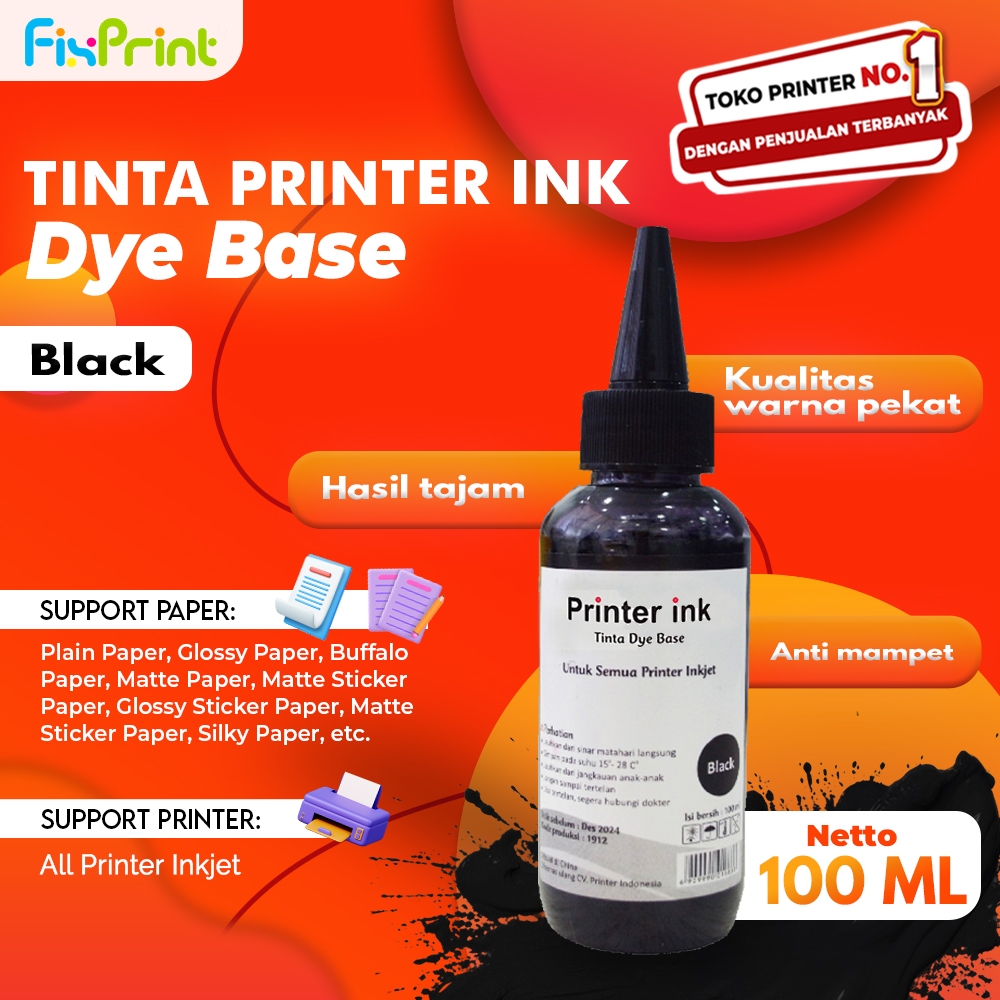 Tinta HP Printer Ink 100ml 680 678 802 803 704 703 60 21 46 GT51 GT52 Ink Best Quality