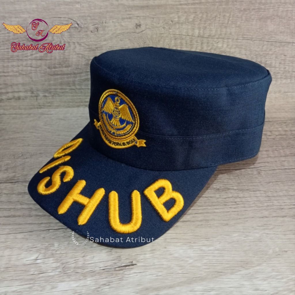 TOPI KEMENHUB GOL 2 FREE NAMA - TOPI KOMANDO KEMENHUB KLEP DISHUB - TOPI PERHUBUNGAN