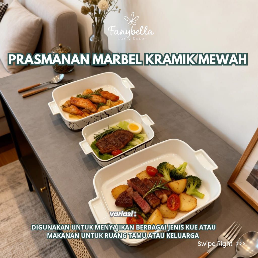 prasmanan / prasmanan set / prasmanan 1 set / prasmanan  tanpa tutup / prasmanan marble/ gold marble