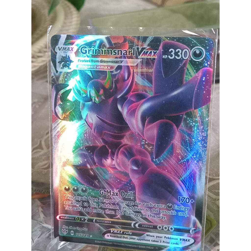 Kartu Pokemon Grimmsnarl VMAX English Original