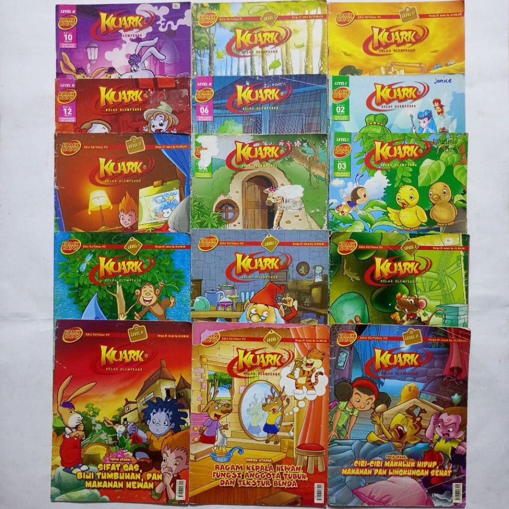 KOLEKSI KOMIK Edukatif “KUARK KELAS OLIMPIADE” (CABUTAN) || KUARK KOMIK SAINS EDUKATIF UNTUK ANAK-AN