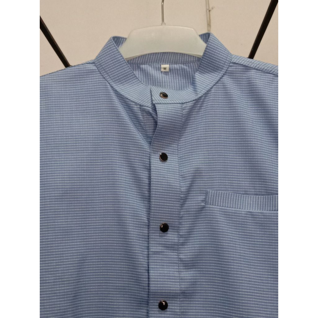 Jubah terbaru gamis pria motif garis