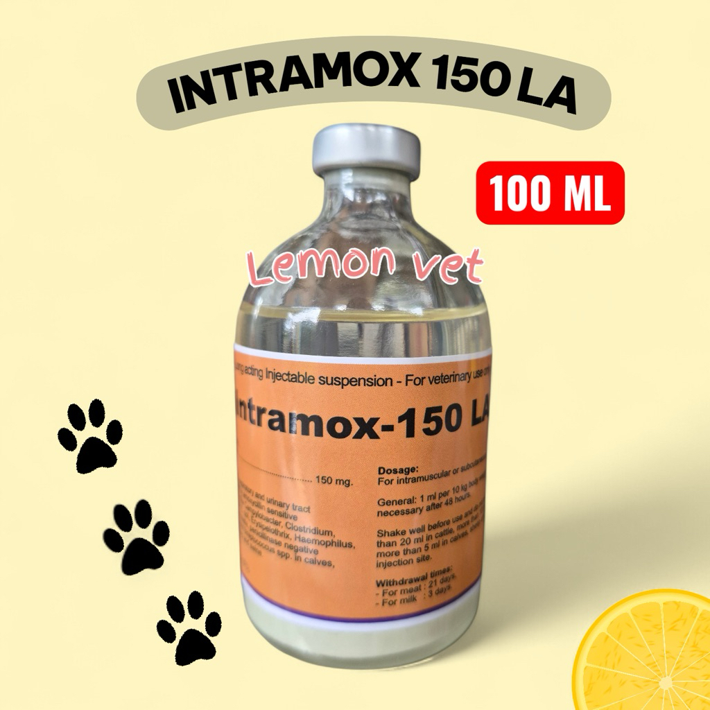 Intramox 150 LA 100 ml / Intramox long acting/ Obat kulit napas untuk ternak