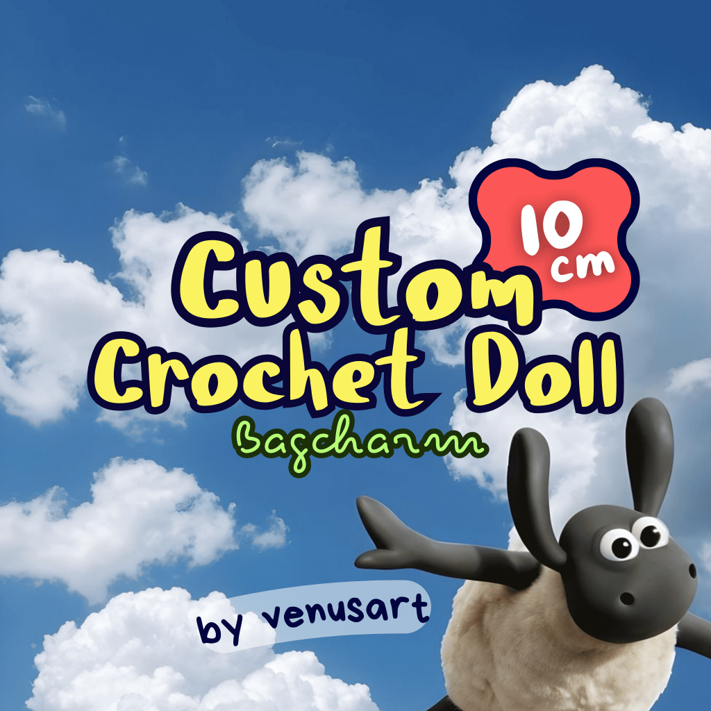 [byvenusart] Custom Crochet Doll Bagcharm 10 cm