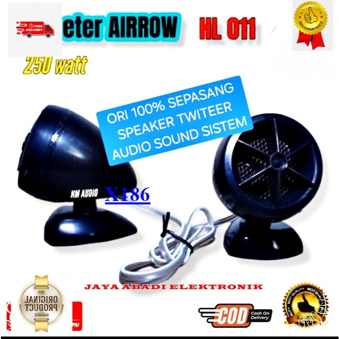 X186 1 SET DUA PCS Piezo tweeter super G18 SEPASANG  treble twiter spk mini mobil car audio sound mu