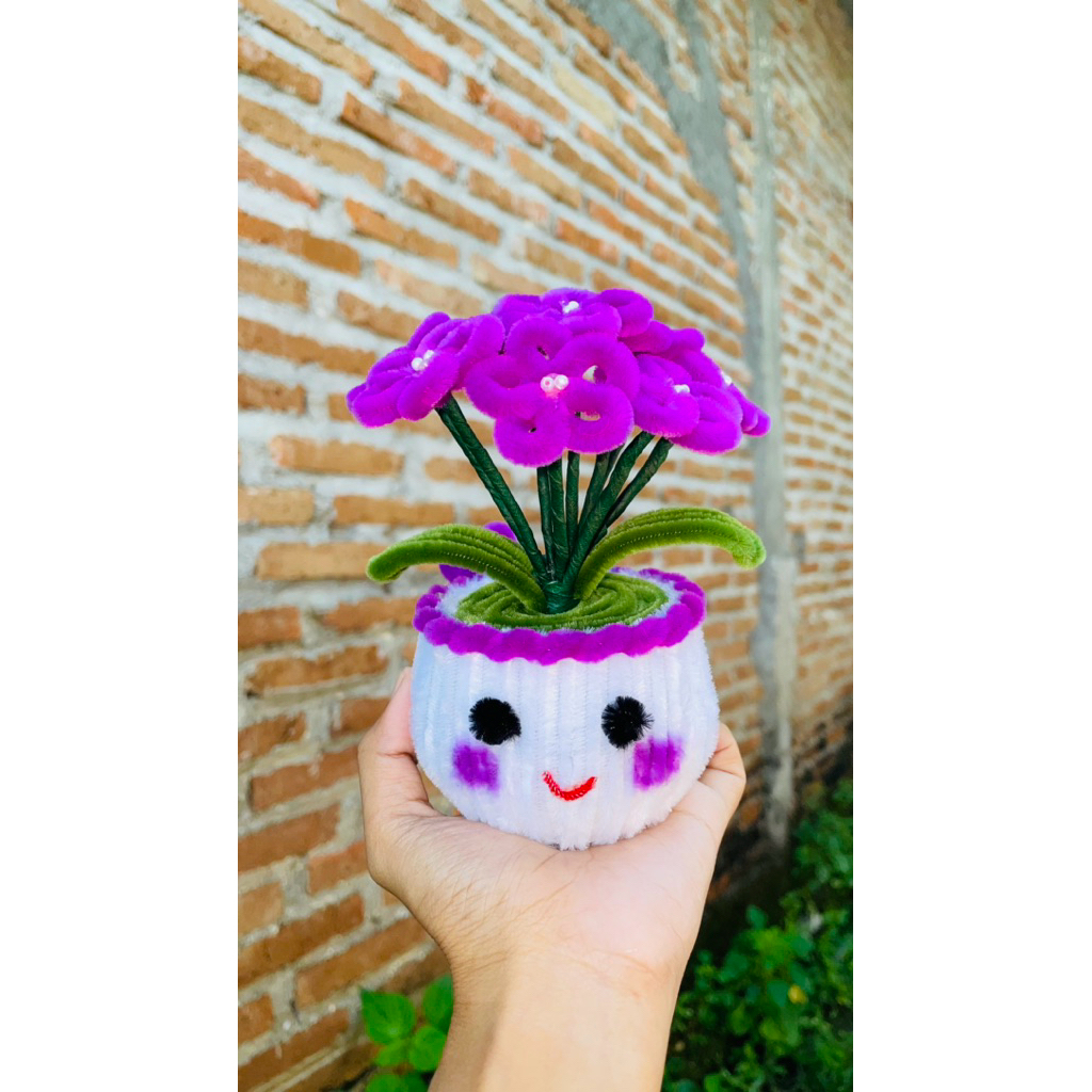 koleksi bunga kawat bulu grosir | termurah