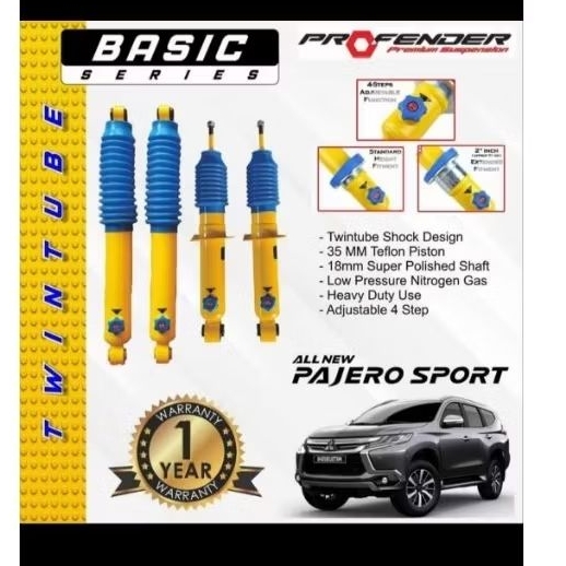 SHOCK DEPAN BELAKANG PAJERO SPORT SET