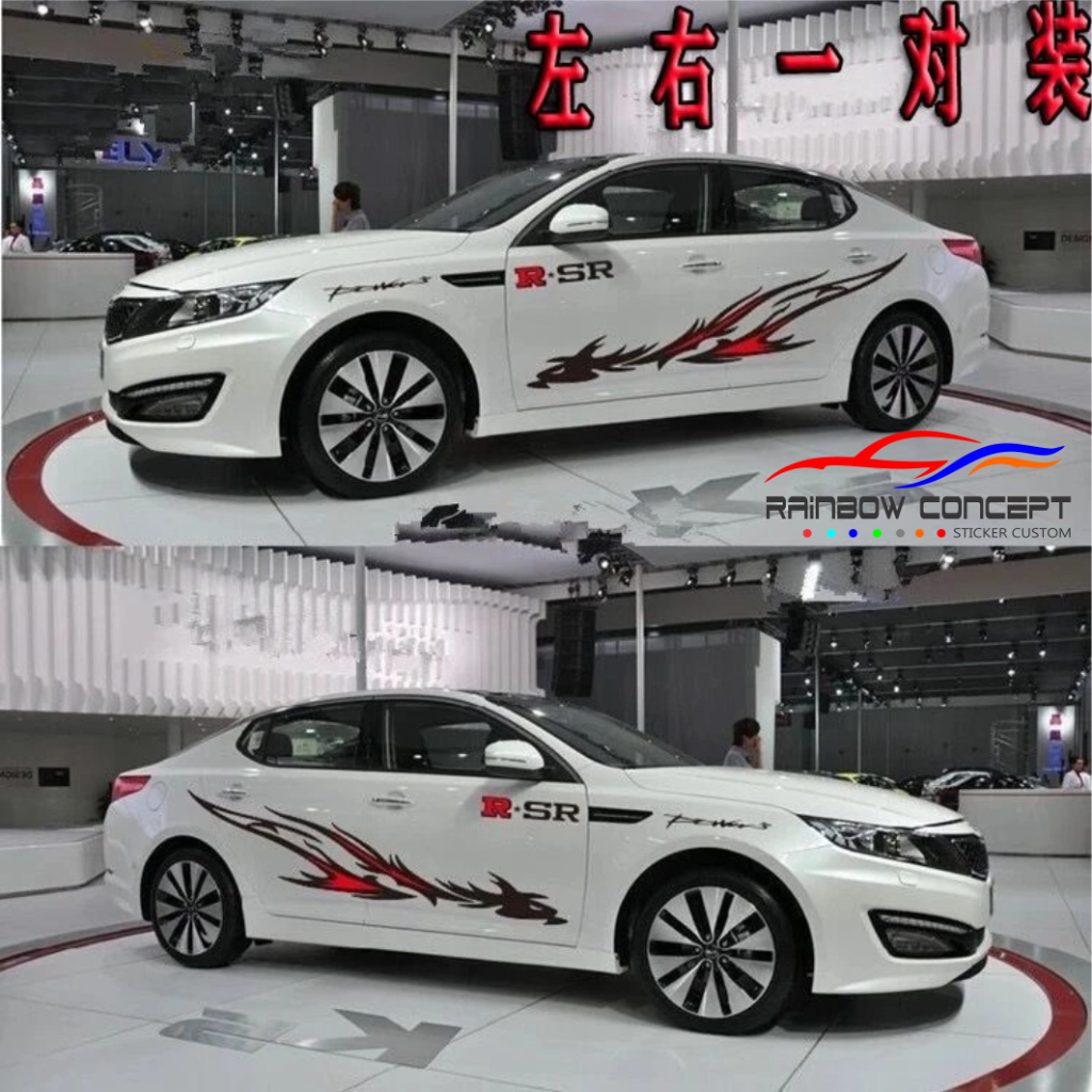 stiker mobil sedan universal