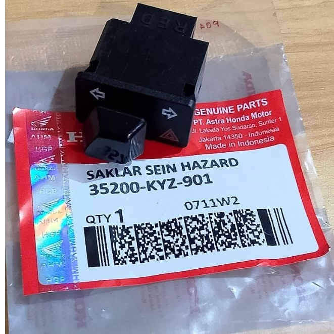 TOMBOL HAZARD KYZ SAKLAR SEIN HAZARD VARIO 125 SEN HAZARD BEAT FI  BEAT STREET