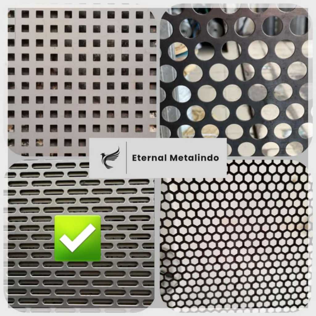 Plat Lubang KAPSUL / Perforated Besi Capsule Capsul Pelat Lobang