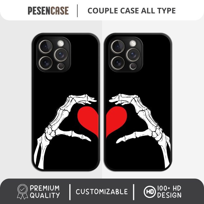 [PREMIUM] Casing Case HP Couple All Type Iphone Android Samsung Oppo Reno Vivo Xiaomi Redmi Realme I
