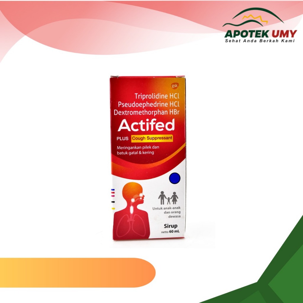 Actifed 60ml Obat Batuk Kering & Pilek