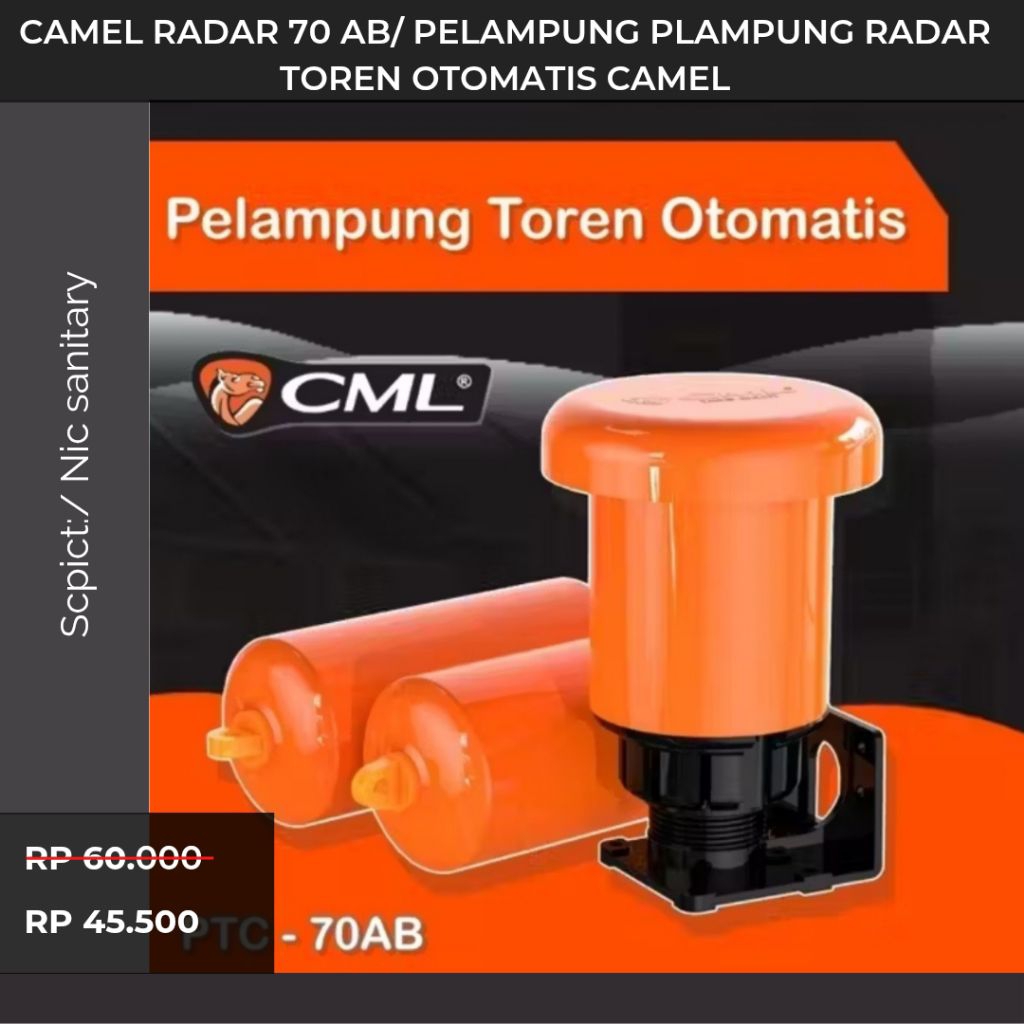 Promo  CAMEL RADAR 70 AB/ pelampung plampung radar toren otomatis CAMEL