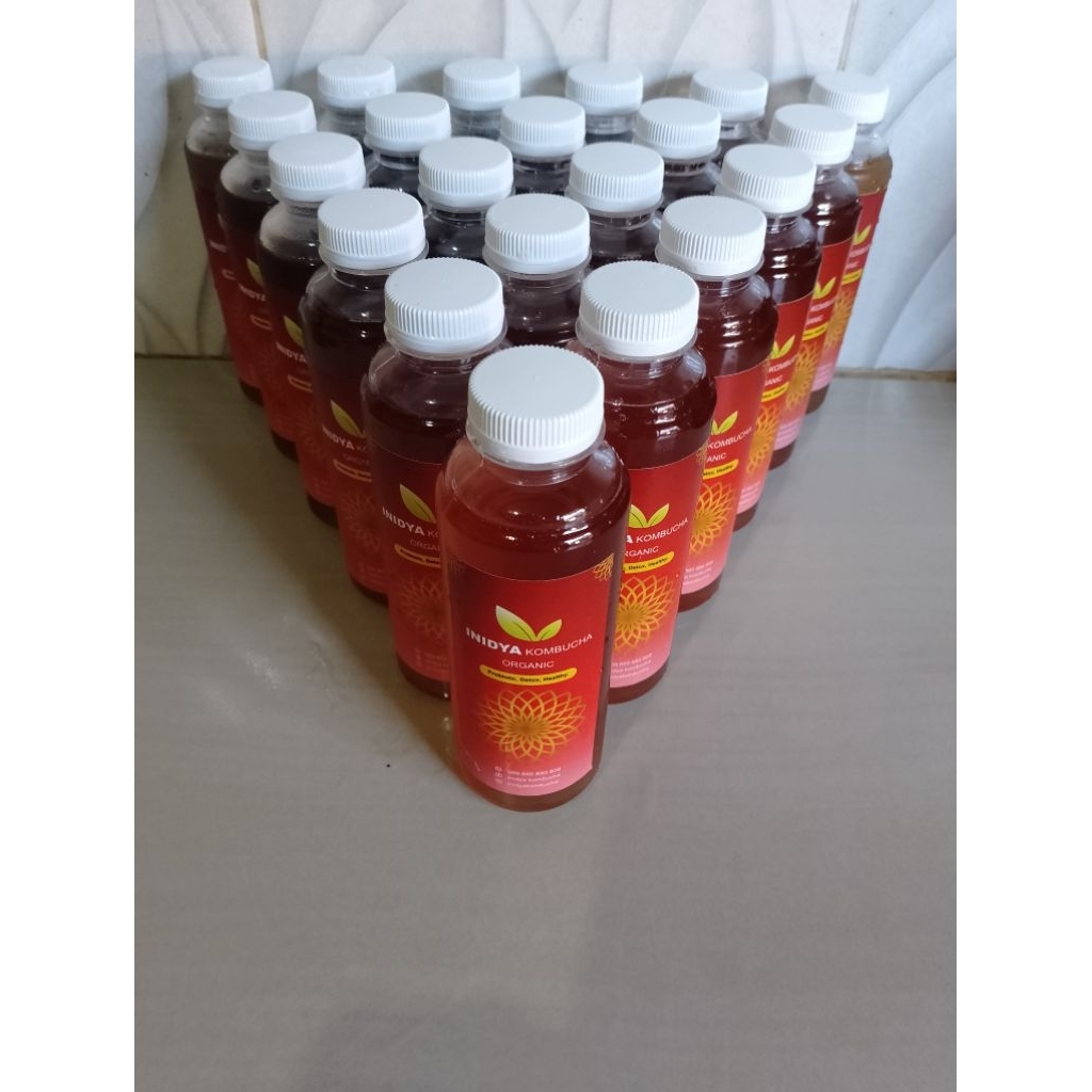 21 BOTOL (18 Botol + 3 Botol FRee) KOMBUCHA TEA ORIGINAL 250ml