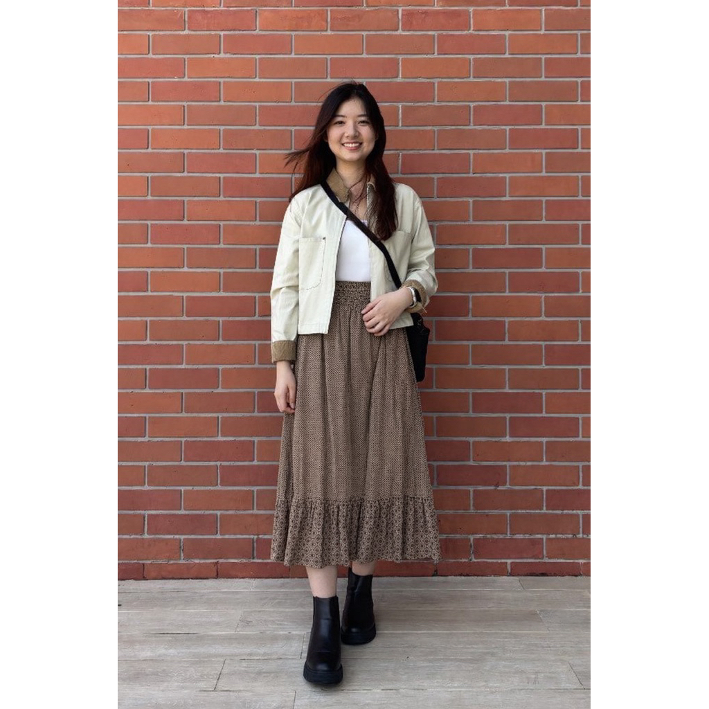 Rok Uniqlo 2 way Batik vintage (Tali sebelah masuk)