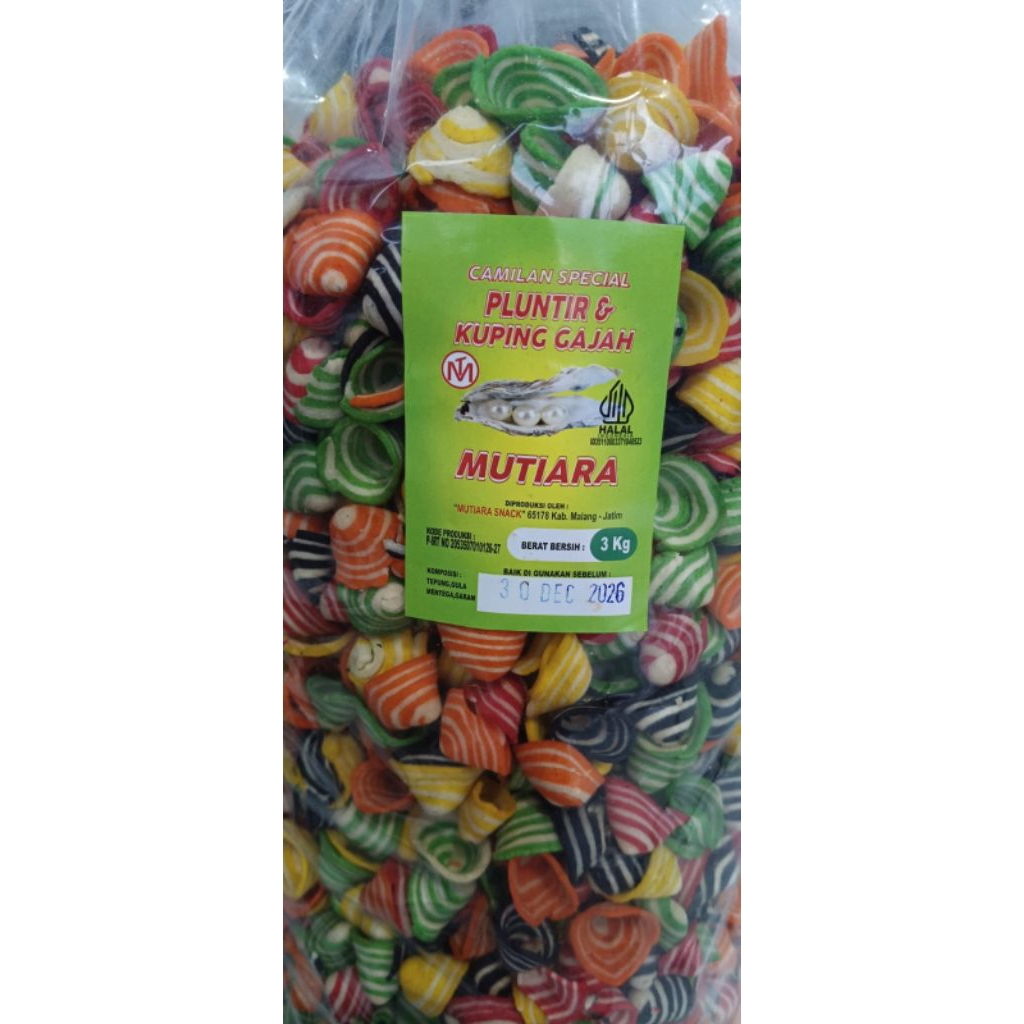 Kue Kuping Gajah Rainbow