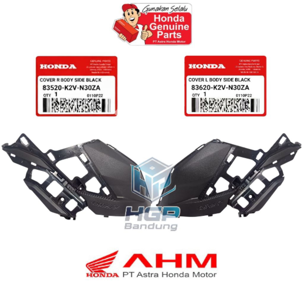 Cover Sambungan Body Samping Kanan Kiri Vario 125 eSP K2V 2022-2025 Original AHM 83520/83620-K2V-N30