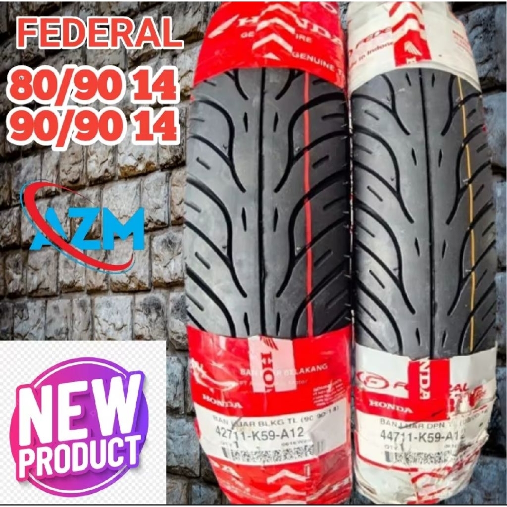 BAN FEDERAL 80/90 90/90 14 TUBLES