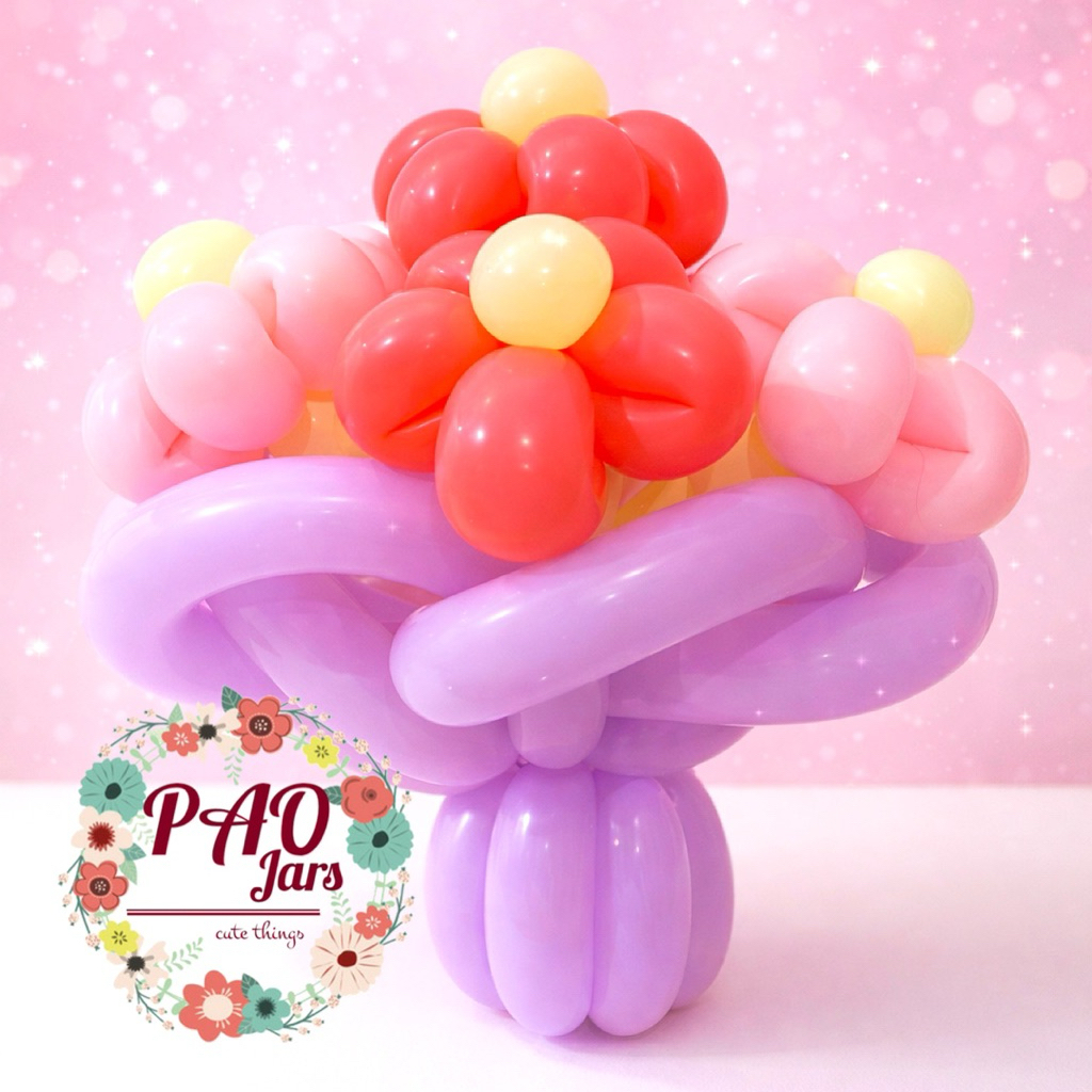 Buket bunga balon / buket balon valentine / wisuda / ulang tahu  / buket bunga / buket balon