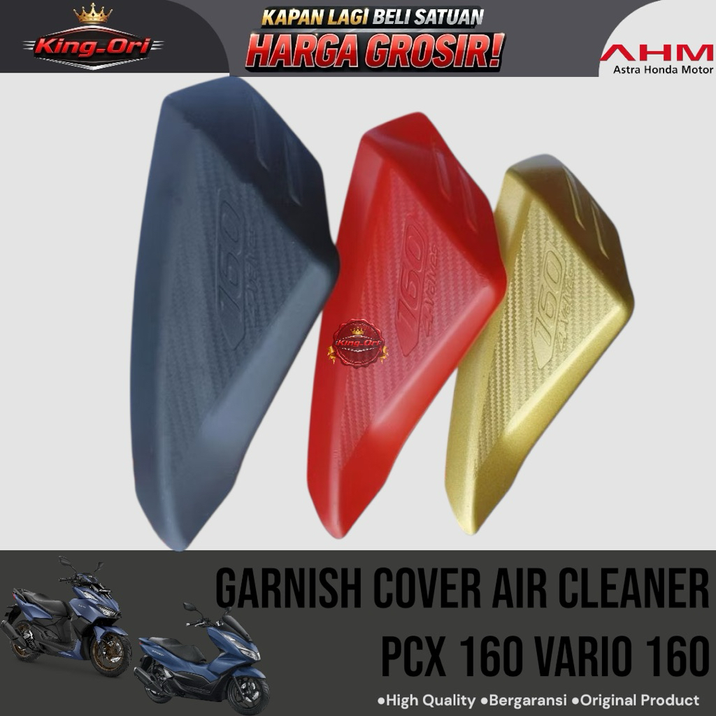 Garnish Cover Air Cleaner  Vario 160 Hiasan Filter Pembersih Udara Garnish Filter PCX 160 Vario 160 