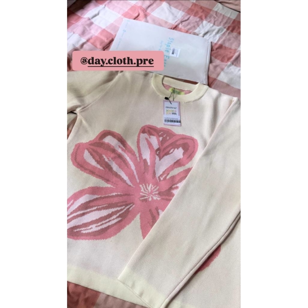 [READY] BWBYAZ CLAIRE BLOSSOM KNIT BLUSH NEW